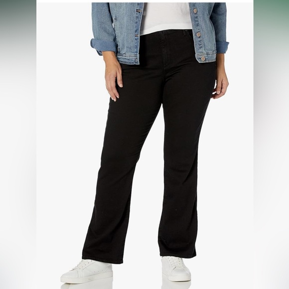 NYDJ Denim - NYDJ Women’s Bootcut Lift Tuck Technology Black Denim Jean Sz 24W Petite